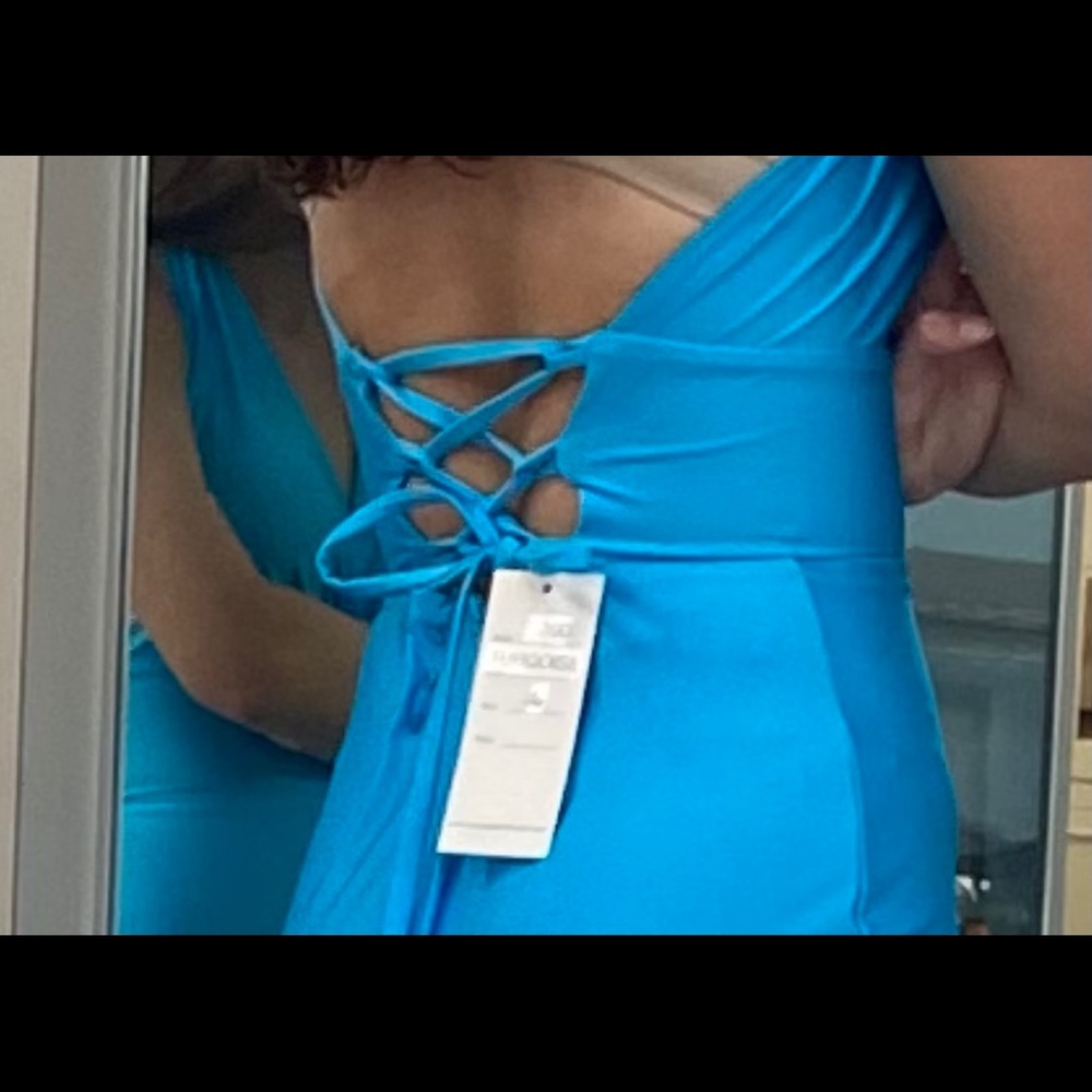 Jessica Angel JA390 turquoise small prom dress... - Picture 7 of 13